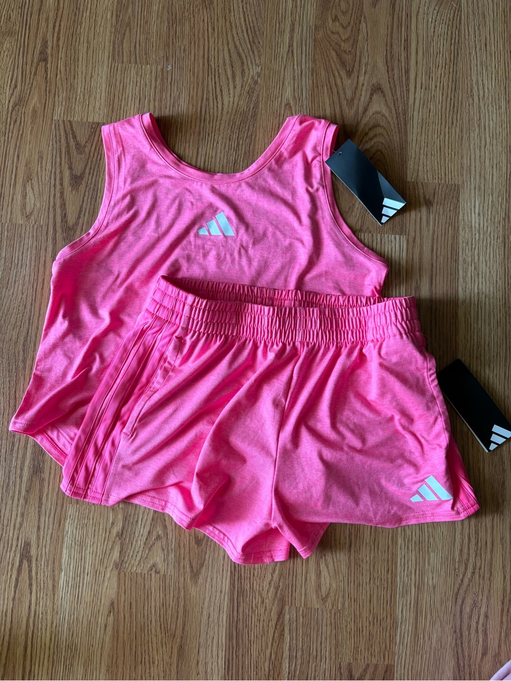 Adidas Girls Athletic Shorts and Tank set size 14 NWT